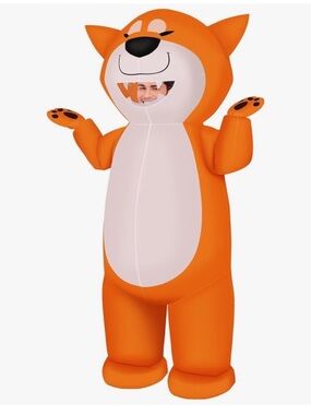 Orange Inflatable Fox‎ Kids Costume